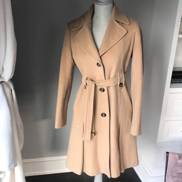 dkny camel coat